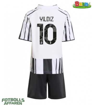 Juventus Kenan Yildiz #10 Hemmaställ Barn 2025-26 Kortärmad (+ Korta byxor)